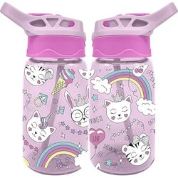 WATER REVOLUTION Borraccia per bambini in Tritan 500 ml in scatola gatti'