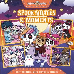 Spooky Dates and Moments: Cozy Coloring with Alpyon and Friends: Featuring Cute Characters During Halloween Season, Perfect for Teens and Adults