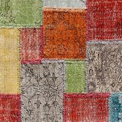 Homemania Vloerkleed, bedrukt, Trend 2-patchwork, huisdecoratie, antislip, voor woonkamer, slaapkamer, meerkleurig van polyester, katoen, 80 x 150 cm