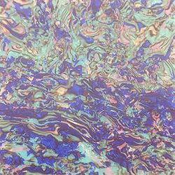 Blue Splatter Celluloid Laminate Cast Acrylic Sheet, 3mm thick (250x150mm)