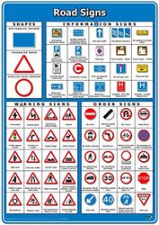 Wildgoose Education WG4328 - Póster de señales de carretera, 59,4 x 84 cm