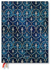 Paperblanks 12 Month Planners 2023 Blue Velvet | Horizontal | Ultra (180 × 230 mm)