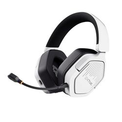 Trust GXT 1493W Ravox Słuchawki Bezprzewodowe Gamingowe Bluetooth + 2.4 GHz do PS5 PS4 Switch PC Smartfonów, Przetworniki 50mm, Akumulator 70h, Wokółuszny Headset z Mikrofonem, Biały