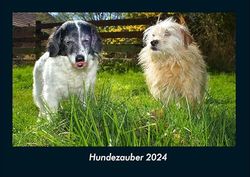 Hundezauber 2024 Fotokalender DIN A4: Monatskalender mit Bild-Motiven von Haustieren, Bauernhof, wilden Tieren und Raubtieren