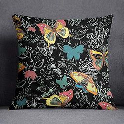 Bonamaison Funda de cojín, Cotton, Multicolor, 45X45