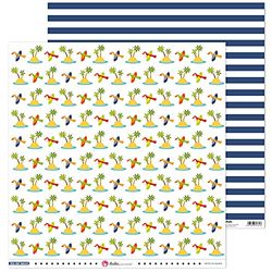Anita y Su Mundo Isla del Tesoro Carta per Scrapbooking, Multicolore, 30,5x30,5cm