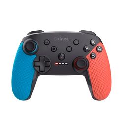 Trust GXT 1246B Muta Controller Nintendo Switch Wireless con Bluetooth, Vibrazione Dual Shock, Sensore di Movimento, Pulsante Turbo, 15h di Gioco, Gamepad per Nintendo Switch, Lite, OLED, Blu/Rosso