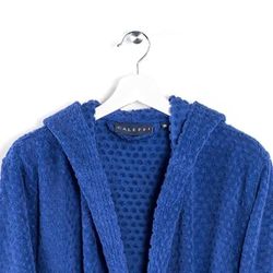 Caleffi Sirena Accappatoio con Cappuccio, Cotone, Blu, S, 32595