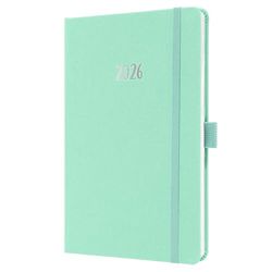 SIGEL J6409 Wochenkalender Jolie 2026, ca. A5, mintgrün: Agenda Jolie, Feel, Mighty Mint, Hardcover