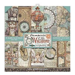 Stamperia Blocco 10 Fogli 30.5x30.5 (12"x12") -Double Face Sir Vagabond, Multicolore, 30.5cmX30.5cm