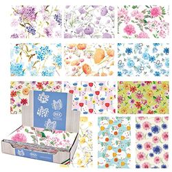 Cadeaupapier Rex 70 x 100 satijn, FG.100, sorteren bloemen