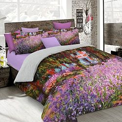 Italian Bed Linen Sonhos do autor capa de edredão com impressão digital de cobertura completa, 250 x 200 cm, SD55, algodão, duplo