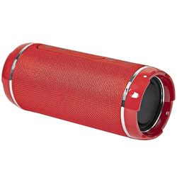 PRENDELUZ Röd högtalare med bärbar Bluetooth 5.0, FM-radio, AUX, TF, trådlös, med omgivande ljus