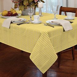 Classic Home Store Alan Symonds bordsdukar Gingham bordsduk gul 54 x 54