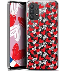 Caseink Beschermhoesje voor Samsung Galaxy A32 5G (6,5 inch), gel, HD-motief, bedrukt in Frankrijk, Love St. Valentijnsdag Design with Love, zacht, ultradun]