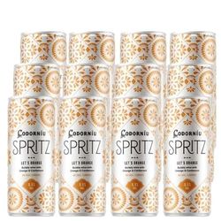 Codorníu Spritz Let'S Orange, Vino Espumoso con Sabor Naranja y Cardamomo, Caja 12 Latas de 25 cl