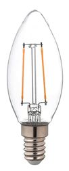 AIRAM Filament LED kroonlicht C35-2,5 Watt LED lamp - 250 lumen LED lamp - 2700 Kelvin LED lampen - E14 fitting - 15000 brandtijd