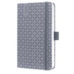 SIGEL J6120 Wochenkalender Jolie 2026, ca. A6, hellgrau: Agenda Jolie, Flair, Glacier Grey, Hardcover