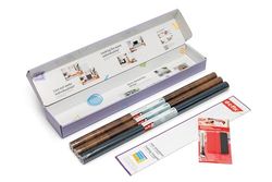 d-c-fix Pellicola adesiva per mobili Ikea Hemnes Comò – 2 x Flagstaff Oak, 1 x tinta unita satinata blu mezzanotte (67,5 cm x 2 m)
