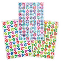 Baker Ross FX730 Kerst Beloning Stickers - Set van 600, Stickers voor Kerstfeest Tassen en Kousen