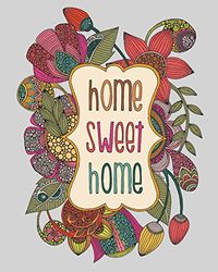 Valentina Ramos Home Sweet Home Lienzo Prints, Multicolor, 40 x 50 cm
