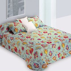Burrito Blanco - Edredón con cuadrantes 389 Multi de cama de 180x190/200 cm