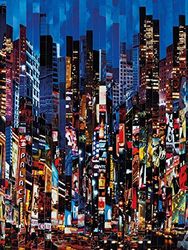 Serge Mendjisky nattshow 60 x 80 cm kanvastryck polyester, flerfärgad, 60 x 80 x 3,2 cm