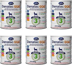 Danalac Étape 3 Lait de Chèvre Formule de Croissance en Poudre pour 1-3 Années Bébés 400 g 1 Unité