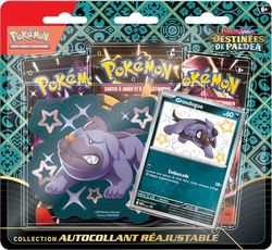 Pokémon TCG: verstelbare zelfklevende collectie van scharlaken en paars – Paldea-bestemmingen – Grondogue (1 glanzende promokaart en 3 boosters)