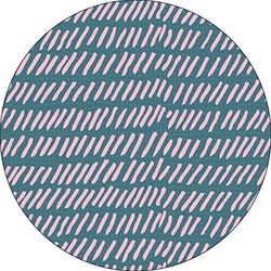 Bonateks, Ronde digitaal bedrukte muismat, antislip onderkant, voor kantoor en thuis, diameter: 22 cm
