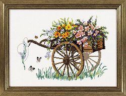 Permin Cart Aida 36 x 26cm, Fabric, Multicoloured, 2 x 21 x 30 cm