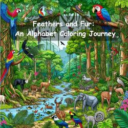 Feathers and Fur: An Alphabet Coloring Journey: An Artistic Journey of Wildlife and Words Where Letters Meet Feathers and Fur