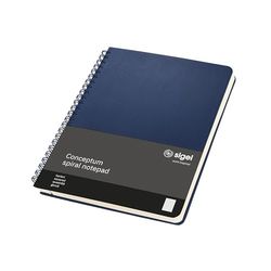 SIGEL CO826 Spiralblock Conceptum, A5, kariert, dunkelblau: Notebook Conceptum, Classic, Hardcover