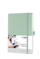 SIGEL CO682 Notizbuch Conceptum, ca. A5, kariert, mintgrün: Notebook Conceptum, Classic, Hardcover