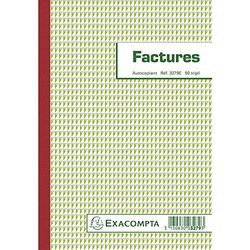 Exacompta 3279E - Colector de Facturas con Mención de IVA 21 cm x 14,8 cm 50 Hojas Tríptico Autocopiativo