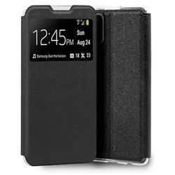 Cool Flip Cover voor Samsung A037 Galaxy A03s glad zwart