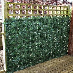 True Products Ivy 1 x 3 m artificiales hiedra Screening paneles en rollo privacidad valla de jardín – verde