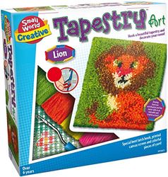 Small World Toys Tapestry Art Leeuw, meerkleurig, 26,41 x 26,41 x 6,85 cm