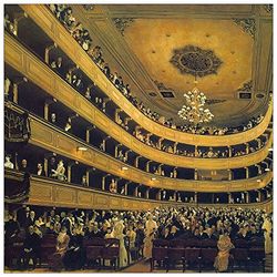 ArtPlaza Klimt Gustav – hall, dekorativ panel, trä, flerfärgad, 100 x 1,8 x 100 cm