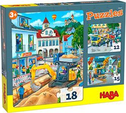 HABA- Police Puzzles a Partir de 3, Color 1.Value (306479)