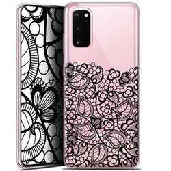 Caseink Beschermhoesje voor Samsung Galaxy S20 (6.2) [Gel HD bedrukt in Frankrijk, collectie Spring Design onderkant zwarte punt - zacht - ultradun]