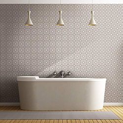 Ambiance Sticker Adesivi Autoadesivi, Decorazioni Murali, Adesivi per Piastrelle per Bagno e Cucina Cementine Azulejos Lilith - 24 Piastrelle Adesive 15 x 15 cm