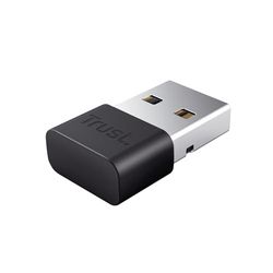 Trust Myna Bluetooth 5.3 Adapter PC, 10m Wireless Range, 3 Mbps Transfer Speed, Low Energy Mode, Receiver USB Bluetooth Dongle for PC, Laptop, Windows - Black