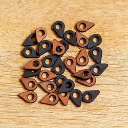 Creative Use of Technology Place, Location Markers, Push pins, for Wooden World map, Mix Leather (30 Pieces), S