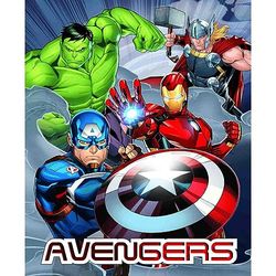 Avengers | Soft Touch Blanket | Coral Plaid | 100x150 |Marvel