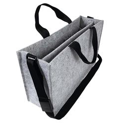 Sigel BA409 Desk-Sharing Bag Classic L - synthetic felt - light grey - 50 x 28 x 15 cm