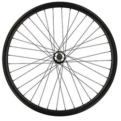 cyclingcolors 1x Ruota Anteriore Completa Bicicletta Cerchione Raggi Mozzo Bici Elettrica VAE Misura 28" compatibile con WHEELYOO 622 Nero