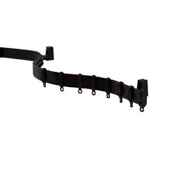 GARDINIA Set di binari per tende Flexline, binario per tende, 350 cm, plastica, nero