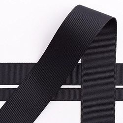 Italian Options Ruban gros-grain, 38 mm x 10 m, noir