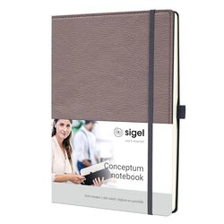 SIGEL CO690 Notizbuch Conceptum, ca. A4, dotted, taupe: Notebook Conceptum, Casual, Hardcover
